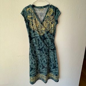 Athleta tie dye nectar faux wrap dress